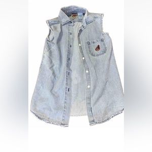 Cleveland Indians cutoff Jean jacket women’s